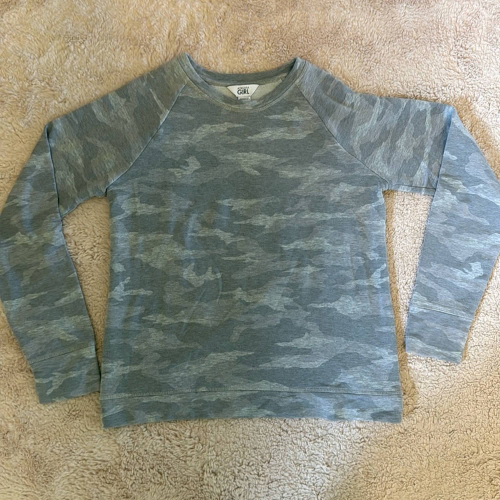 Athleta Cozy Cross Your Fingers Sweatshirt girls size XXL/16